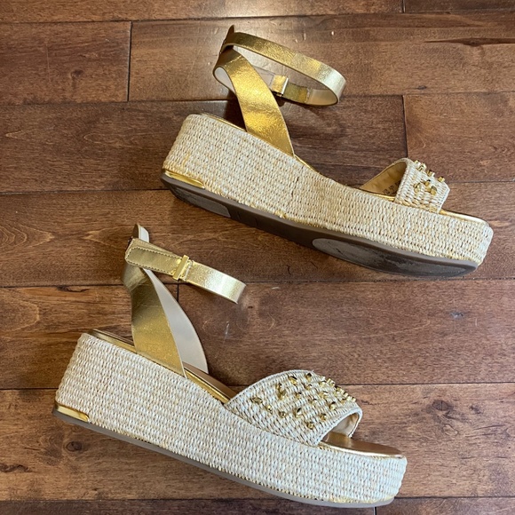 Franco Sarto Platform Cork Wedge Sandal - Picture 2 of 7